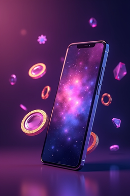 Smartphone showing casino app