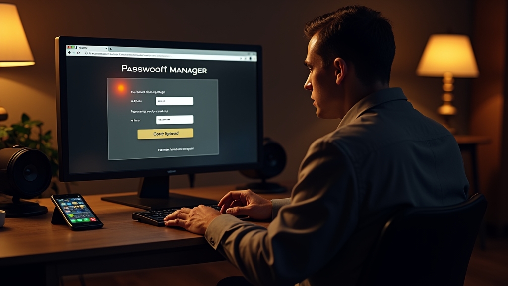Configuración segura de inicio de sesión con gestor de contraseñas y teléfono en un entorno de casino